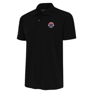 Men's Antigua Black Washington Wizards Apex Polo