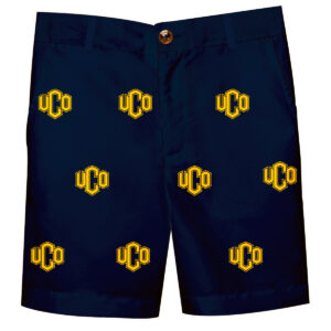 Youth Navy Central Oklahoma Bronchos Structured Shorts
