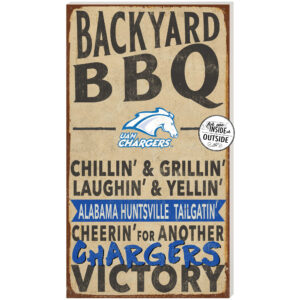 UAH Chargers 11'' x 20'' Indoor/Outdoor BBQ Sign