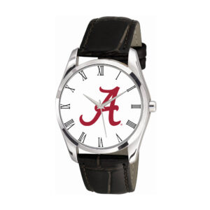 Women's Alabama Crimson Tide Berkeley Black Leather Watch