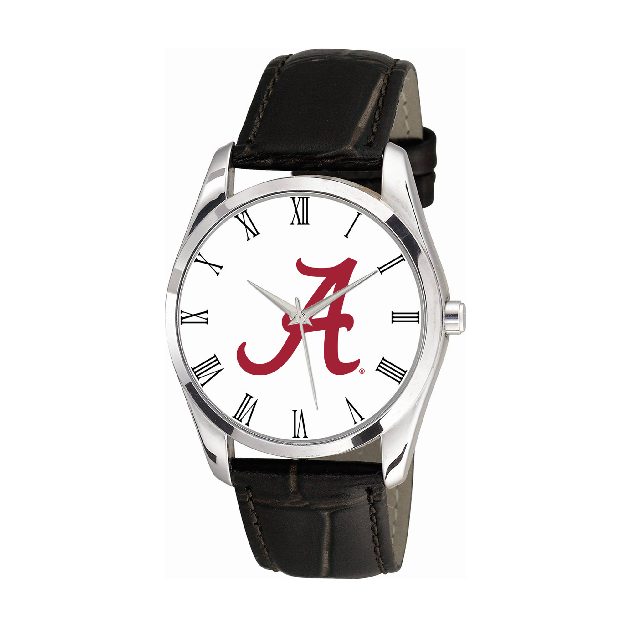 Women's Alabama Crimson Tide Berkeley Black Leather Watch