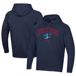 Men's Under Armour Navy Jersey Shore BlueClaws All Day Fleece Pullover Hoodie