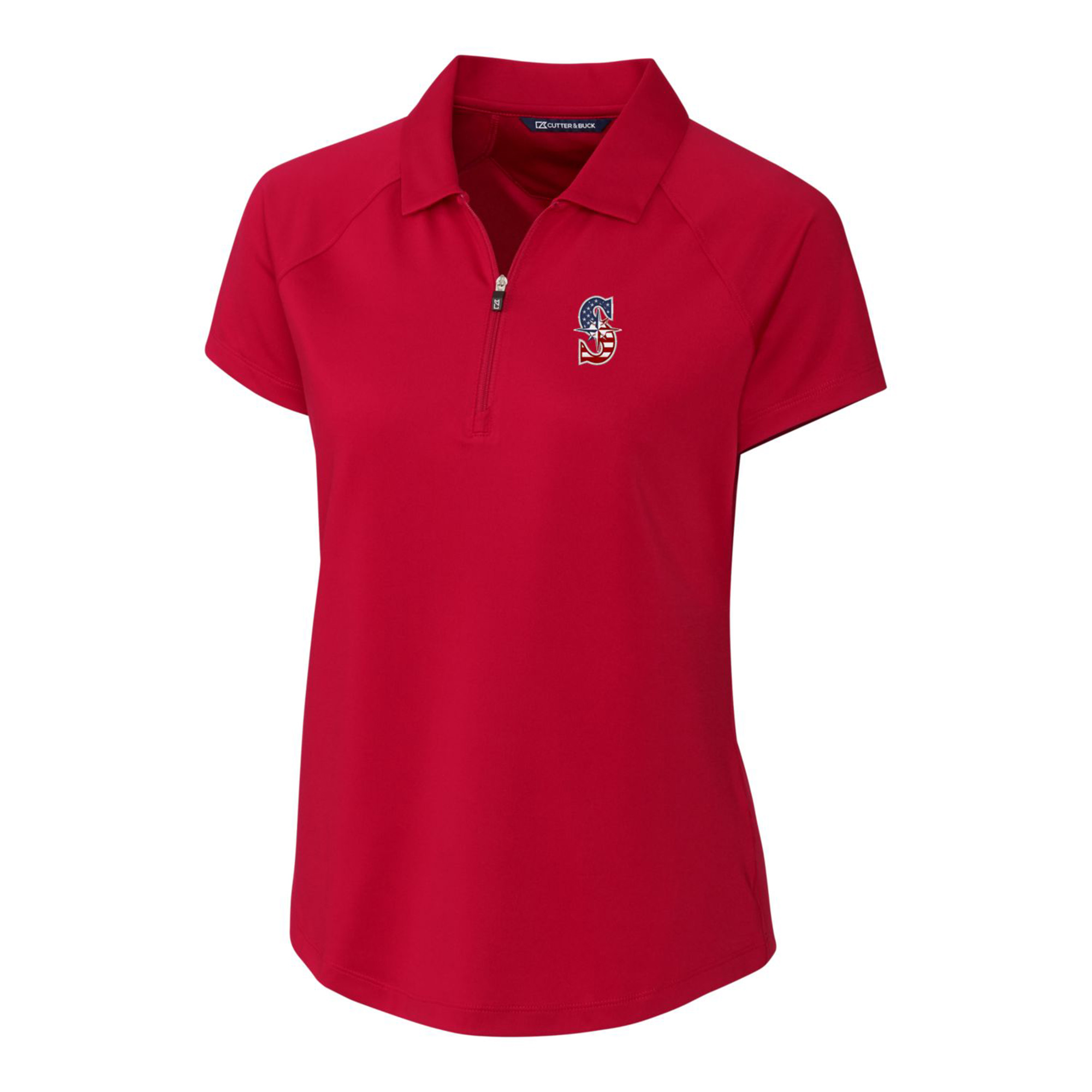 Women's Cutter & Buck Cardinal Seattle Mariners Americana Logo DryTec Forge Stretch Polo - Image 6