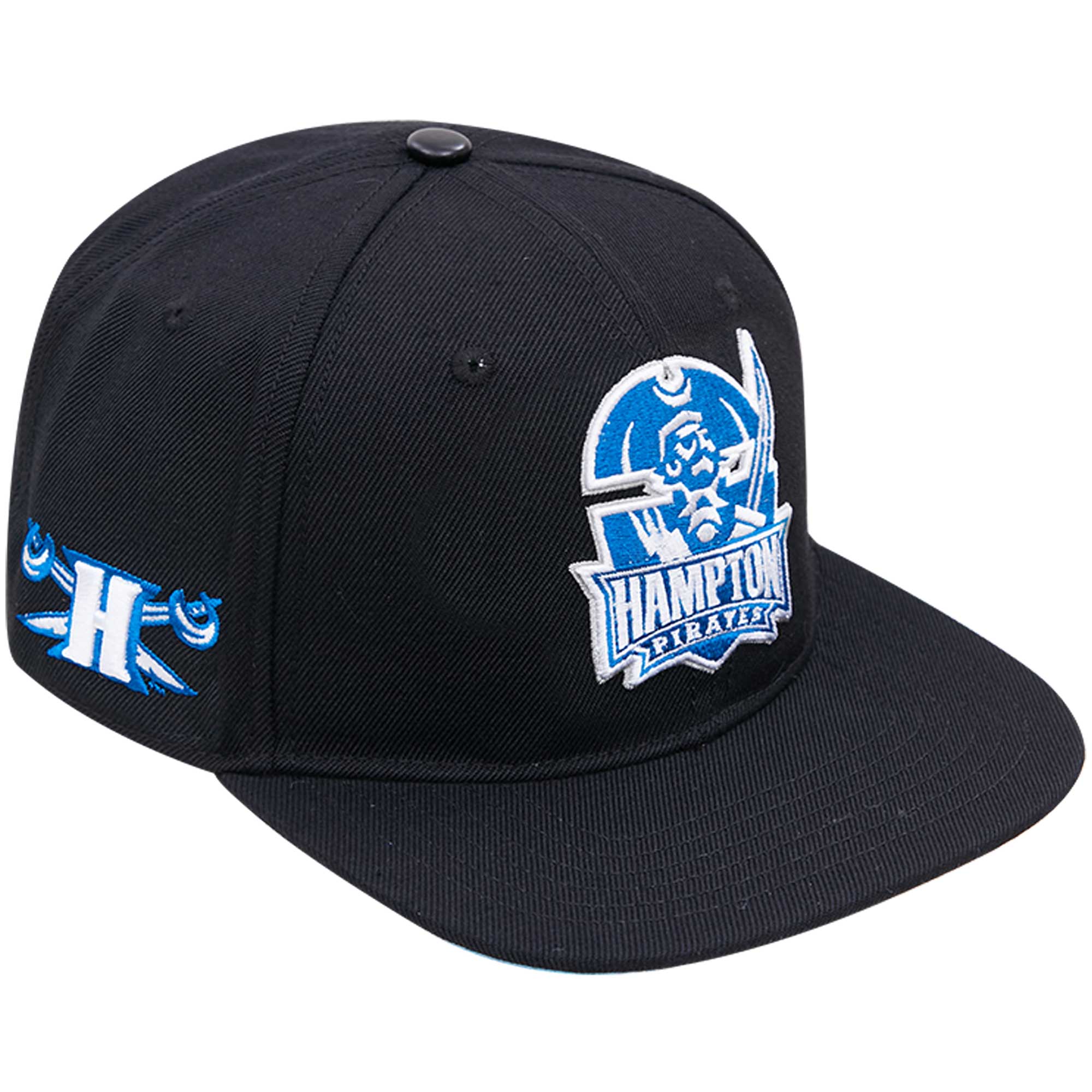 Men's Pro Standard Black Hampton Pirates Arch Over Logo Evergreen Snapback Hat