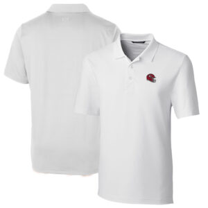 Men's Cutter & Buck  White Kansas City Chiefs Helmet Forge Stretch Polo