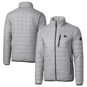 Men's Cutter & Buck  Gray UTSA Roadrunners  Rainier PrimaLoft Eco Insulated Full-Zip Puffer Jacket