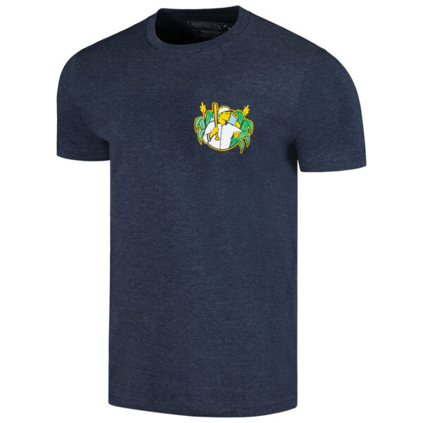 Unisex Baseballism Heather Navy Field of Dreams People Will Come T-Shirt - Image 6
