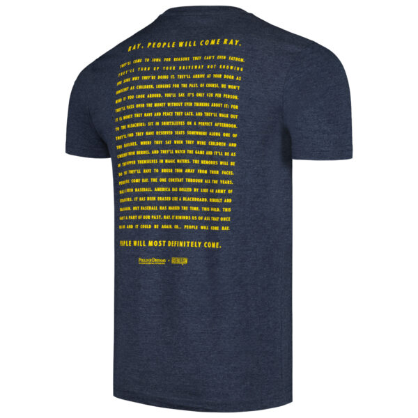 Unisex Baseballism Heather Navy Field of Dreams People Will Come T-Shirt - Image 7