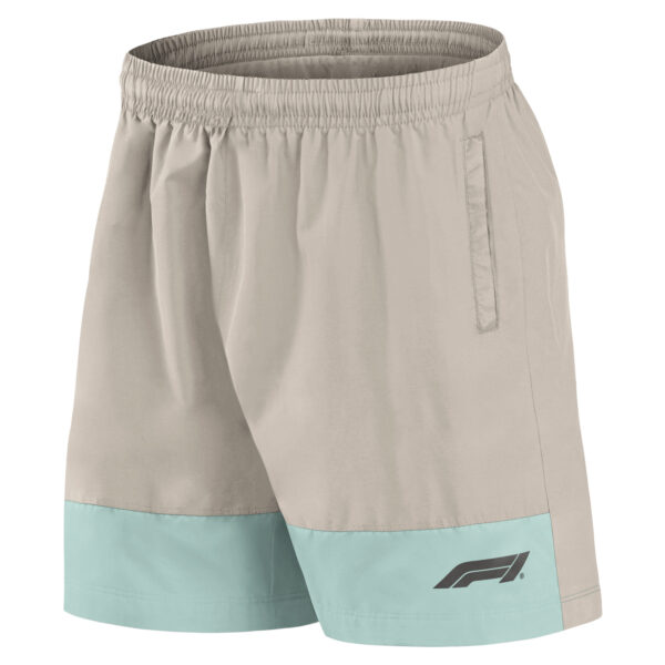 Men's Khaki Formula 1 Liquify Badge Woven Shorts - Image 6
