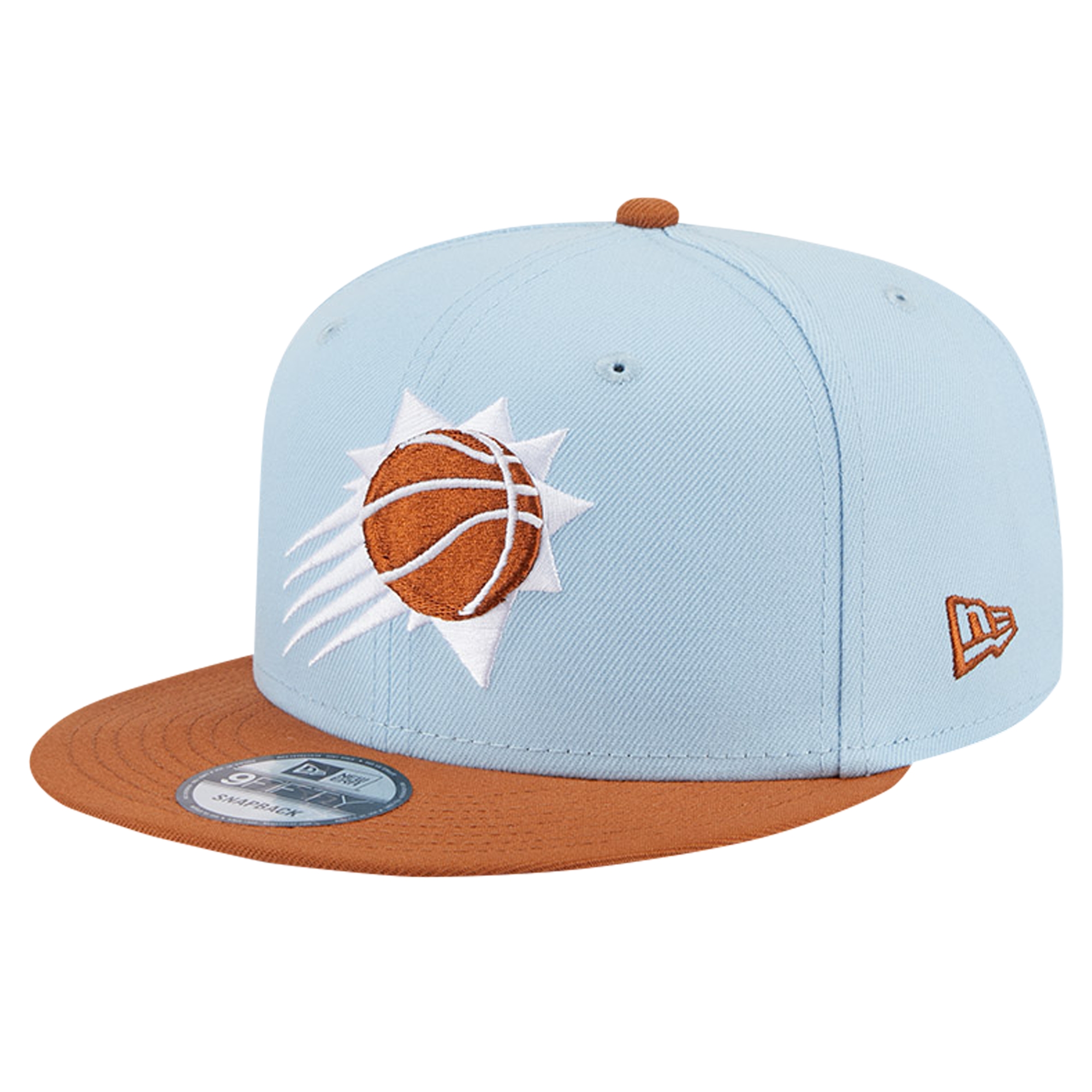 Men's New Era Light Blue/Brown Phoenix Suns 2-Tone Color Pack 9FIFTY Snapback Hat - Image 2