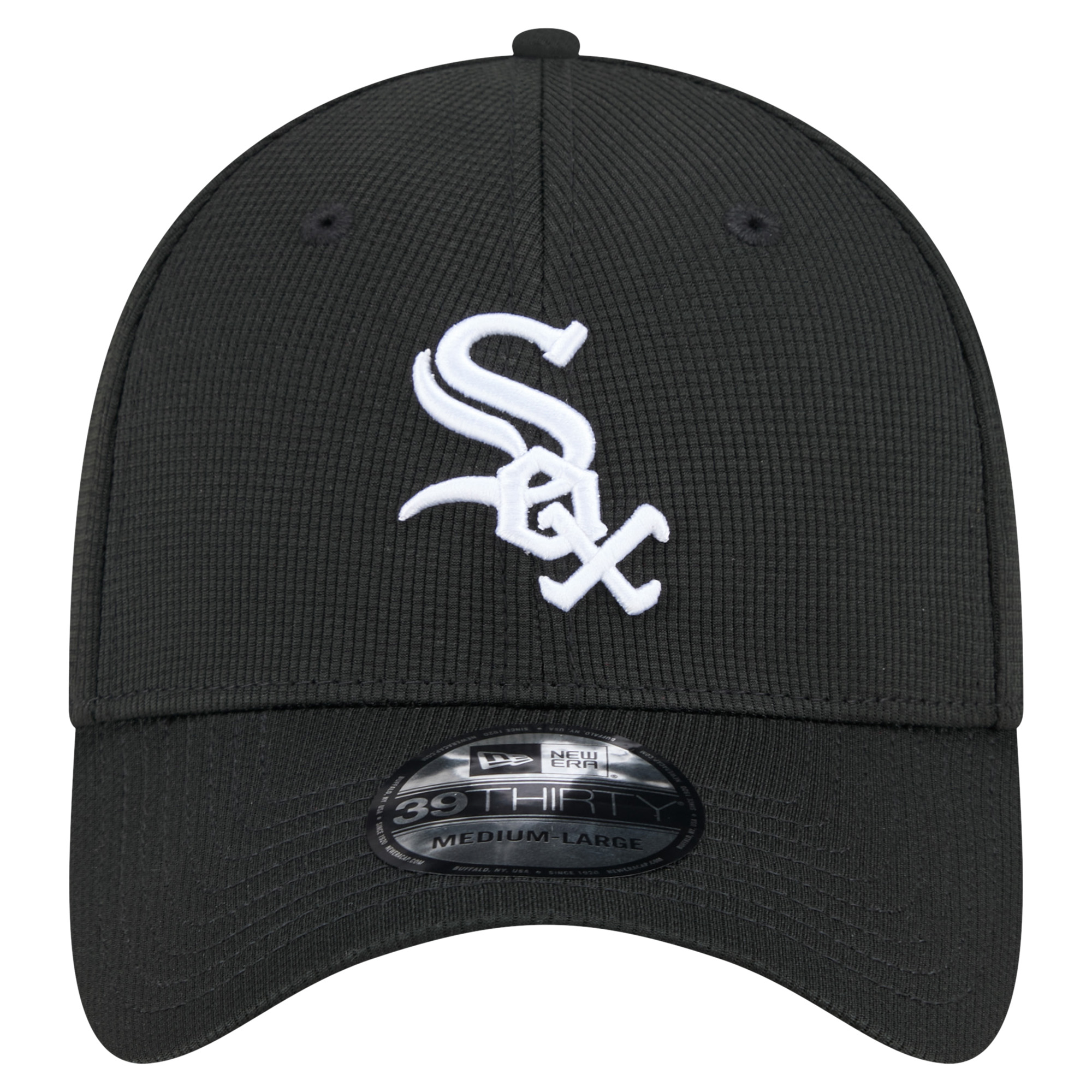 Men's New Era Black Chicago White Sox Active Pivot 39THIRTY Flex Hat - Image 8