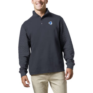 Men's League Collegiate Wear  Navy Seton Hall Pirates  Fleece Quarter Snap Up Pullover Sweatshirt