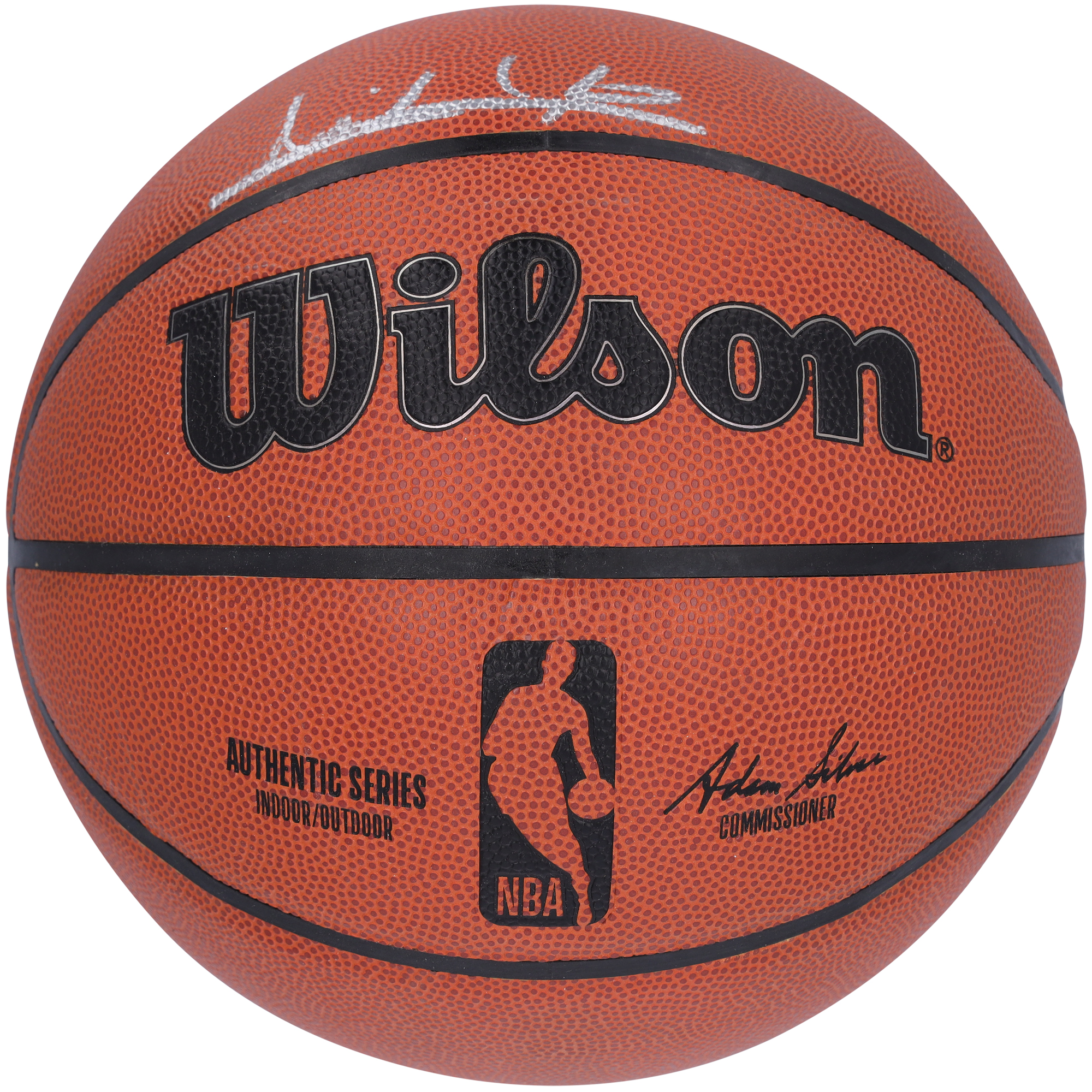 Dennis Rodman & Isiah Thomas Detroit Pistons Dual-Signed Wilson Replica Basketball - Image 6