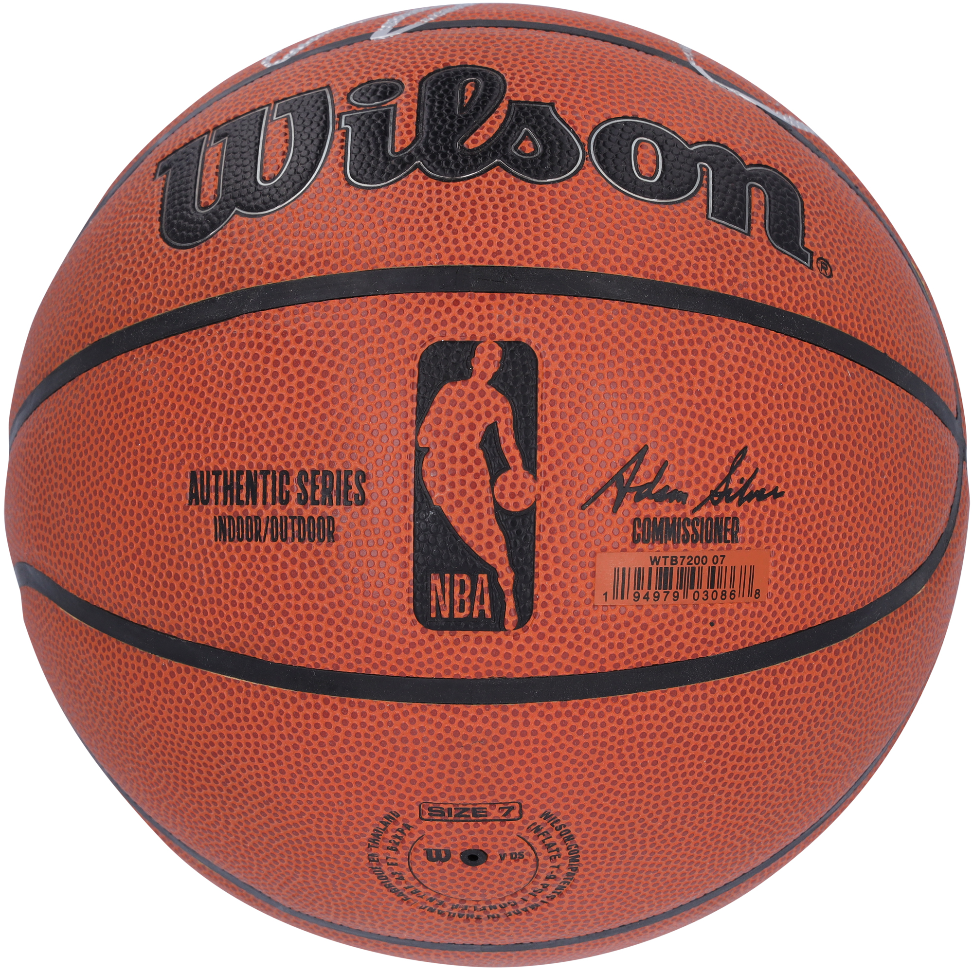 Dennis Rodman & Isiah Thomas Detroit Pistons Dual-Signed Wilson Replica Basketball - Image 4