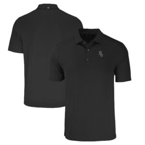 Men's Cutter & Buck Black Chicago White Sox Forge Eco Stretch Recycled Polo