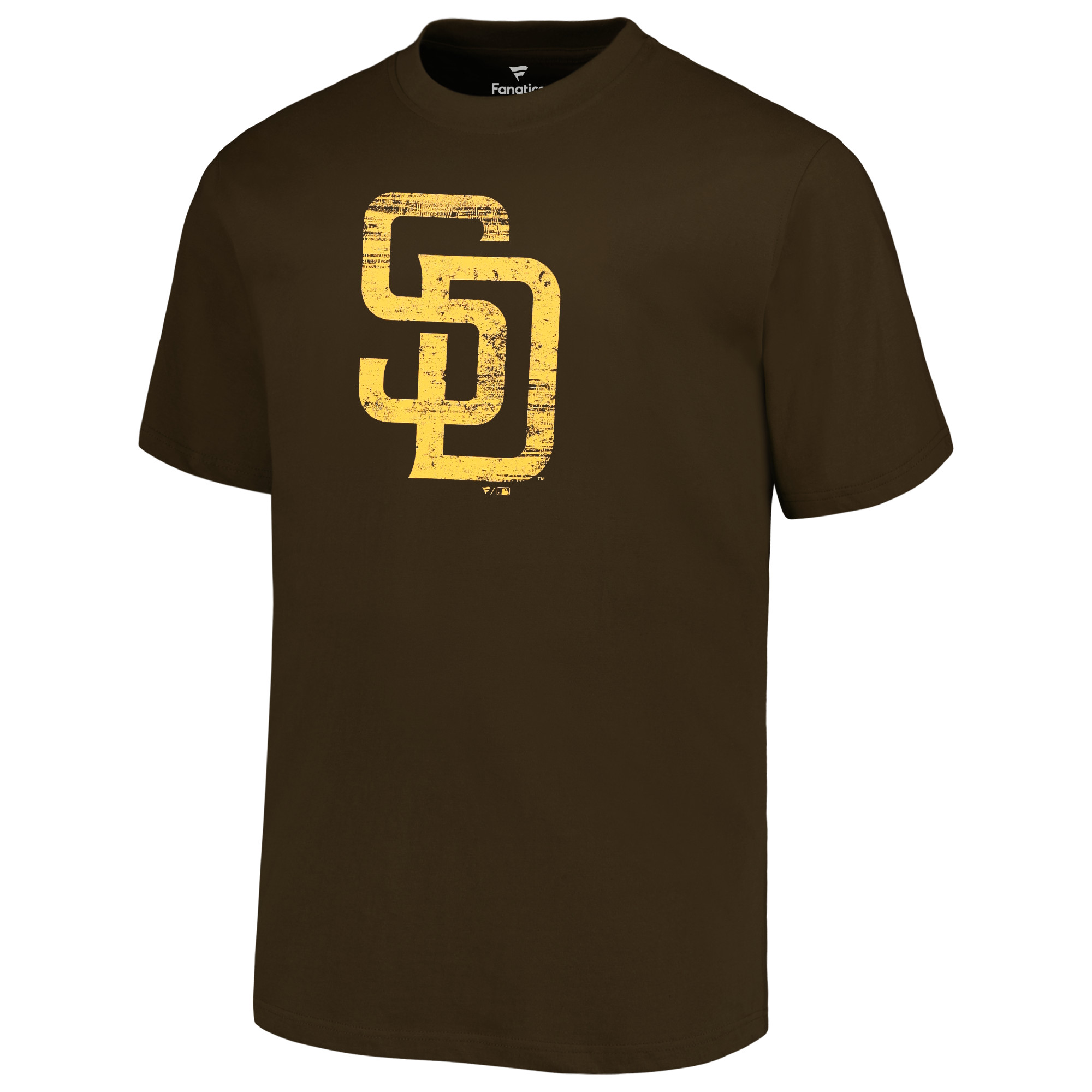 Men's Profile Brown San Diego Padres Big & Tall Primary Logo T-Shirt - Image 3