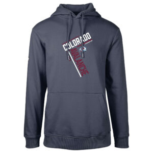 Men's Levelwear  Navy Colorado Avalanche Podium Fleece Pullover Hoodie