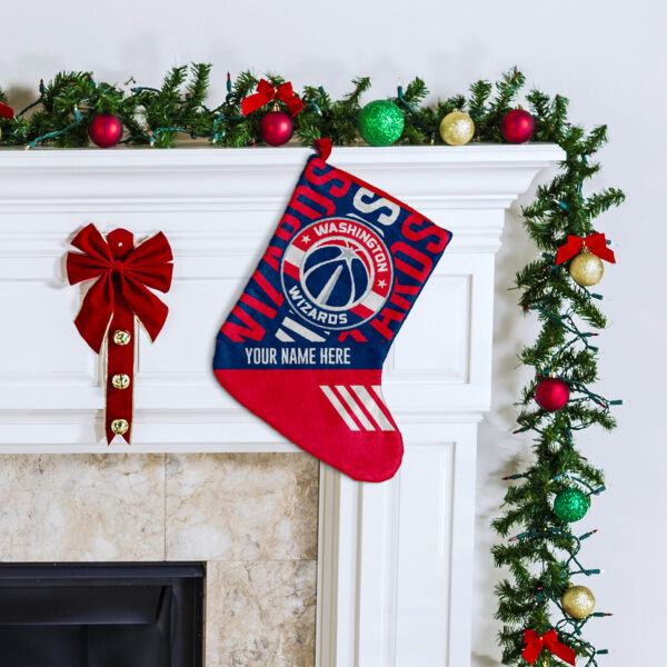 Chad & Jake  Washington Wizards Personalized Holiday Stocking - Image 5