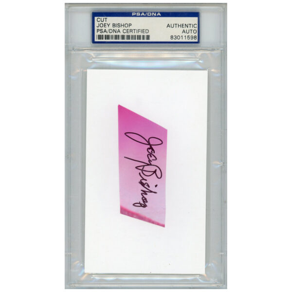 Joey Bishop Autographed Cut Signature - PSA 83011598