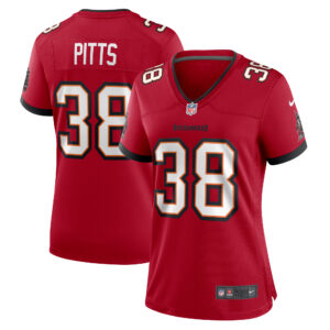 Women's Nike Derrek Pitts  Red Tampa Bay Buccaneers  Game Jersey
