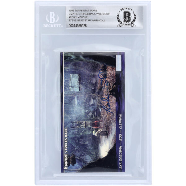 Kelvin Pike Star Wars Autographed 1995 Topps The Empire Strikes Back Widevision #82 BGS Authenticated 10 Card
