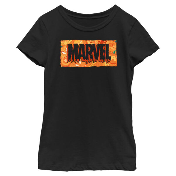 Girls Youth Mad Engine  Black Marvel T-Shirt