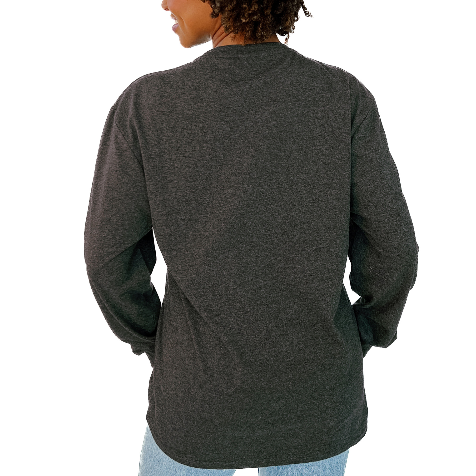 Women's Gameday Couture Charcoal Virginia Tech Hokies Everyday Long Sleeve T-Shirt - Image 3