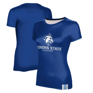 Women's ProSphere Blue Sonoma State Seawolves Lacrosse T-Shirt