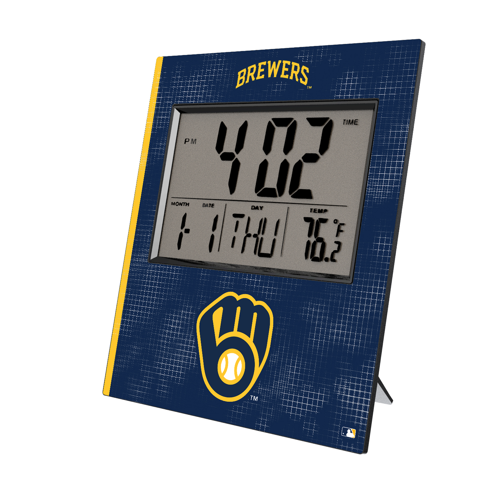 Keyscaper Milwaukee Brewers Digital Desk Clock