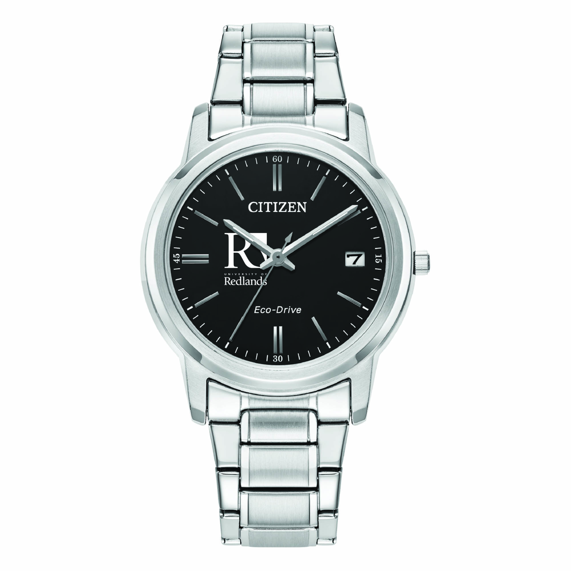 Women's Citizen Watch Silver University of Redlands Bulldogs Eco-Drive Black Dial Stainless Steel Watch