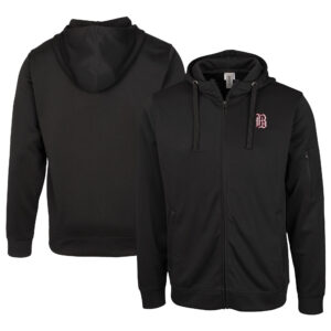 Unisex Cutter & Buck Black Birmingham Barons Clique Lift Eco Performance Full-Zip Hoodie