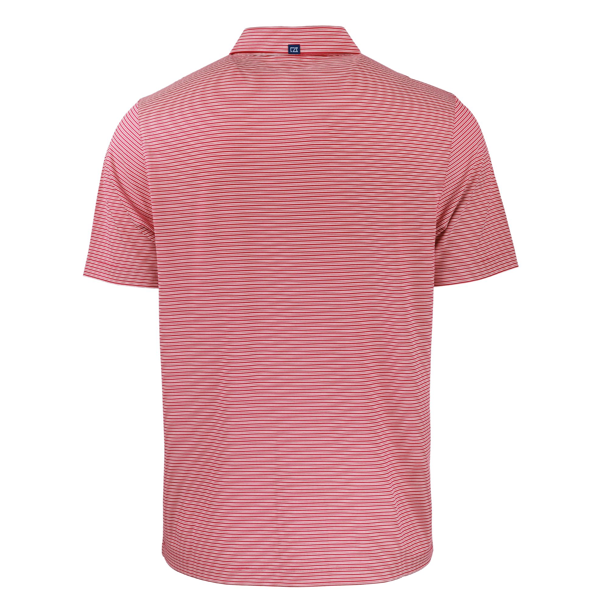 Men's Cutter & Buck Red Baltimore Ravens Americana Forge Eco Double Stripe Stretch Recycled Polo - Image 4