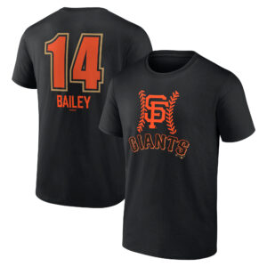 Men's Patrick Bailey Black San Francisco Giants Name & Number Fastball T-Shirt