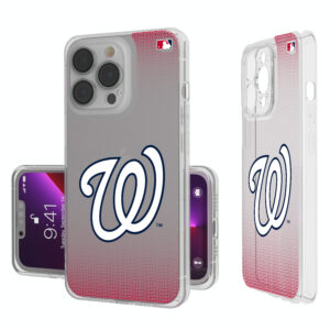 Washington Nationals Linen Logo iPhone Clear Case