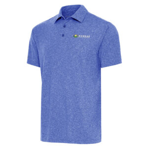 Men's Antigua Heather Royal Kansas Speedway Par 3 Polo
