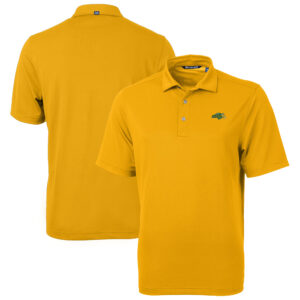 Men's Cutter & Buck Gold NDSU Bison DryTec Virtue Pique Recycled Polo
