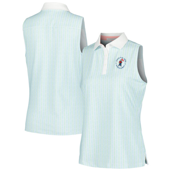 Women's 2024 U.S. Open Fairway & Greene White Dollie Sleeveless Polo