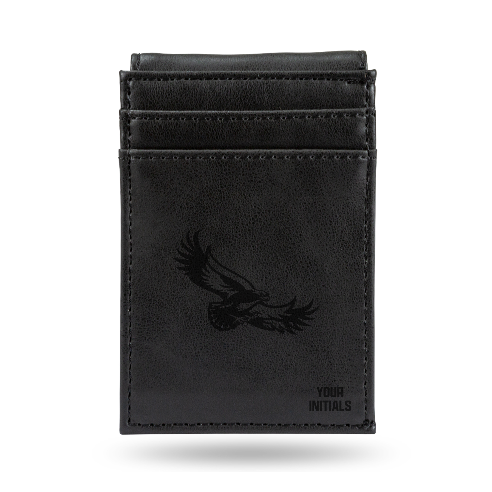 Black Saint Joseph's Hawks Personalized Front Pocket Wallet