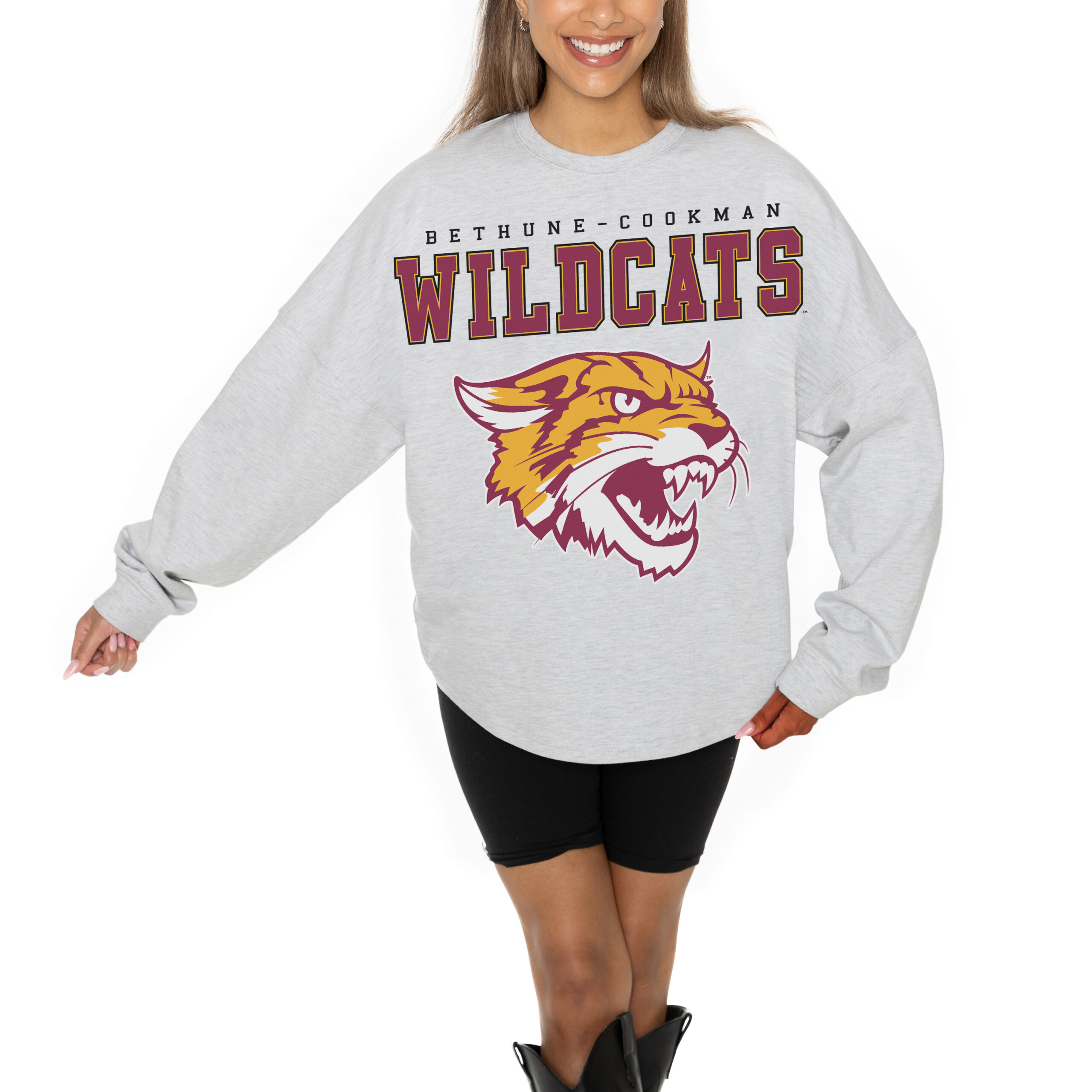 Women's Colosseum Red Wisconsin Badgers Finalists Tie-Front T-Shirt