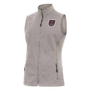 Women's Antigua Gray Atlanta Dream Course Full-Zip Vest