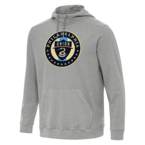 Men's Antigua  Heather Gray Philadelphia Union Cloud Pullover Hoodie