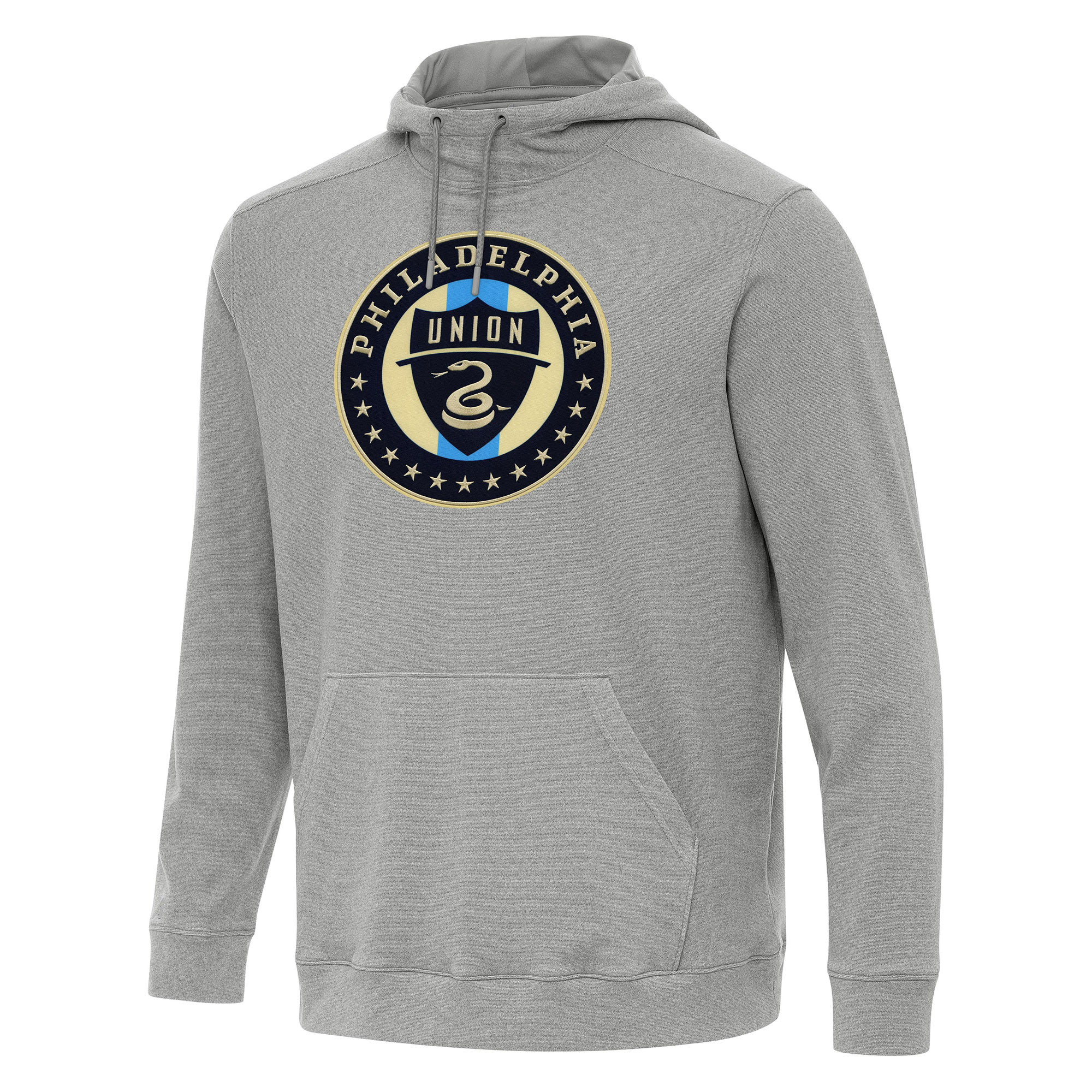 Men's Antigua Heather Gray Philadelphia Union Cloud Pullover Hoodie