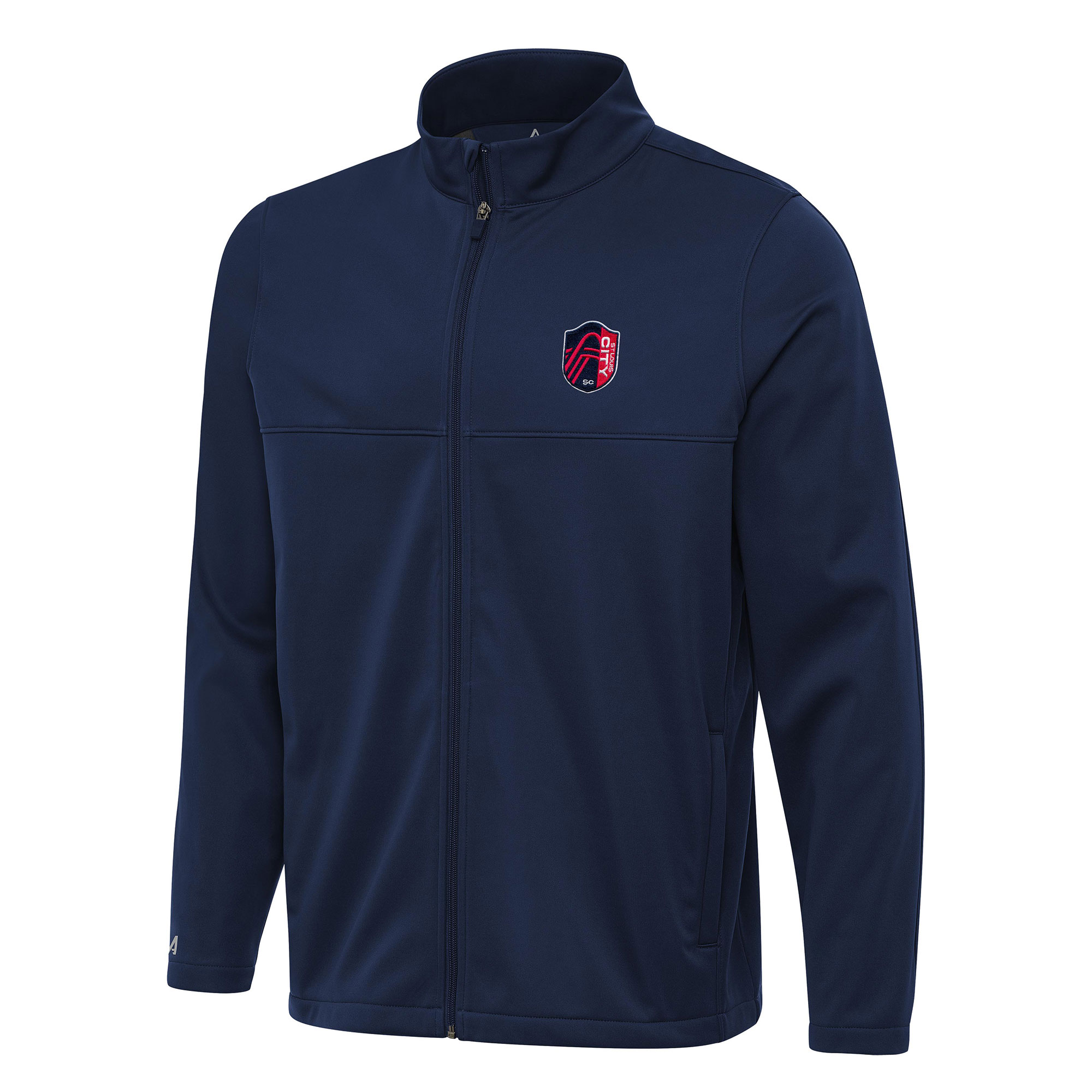 Men's Antigua Navy St. Louis City SC Links 2 Full-Zip Golf Jacket