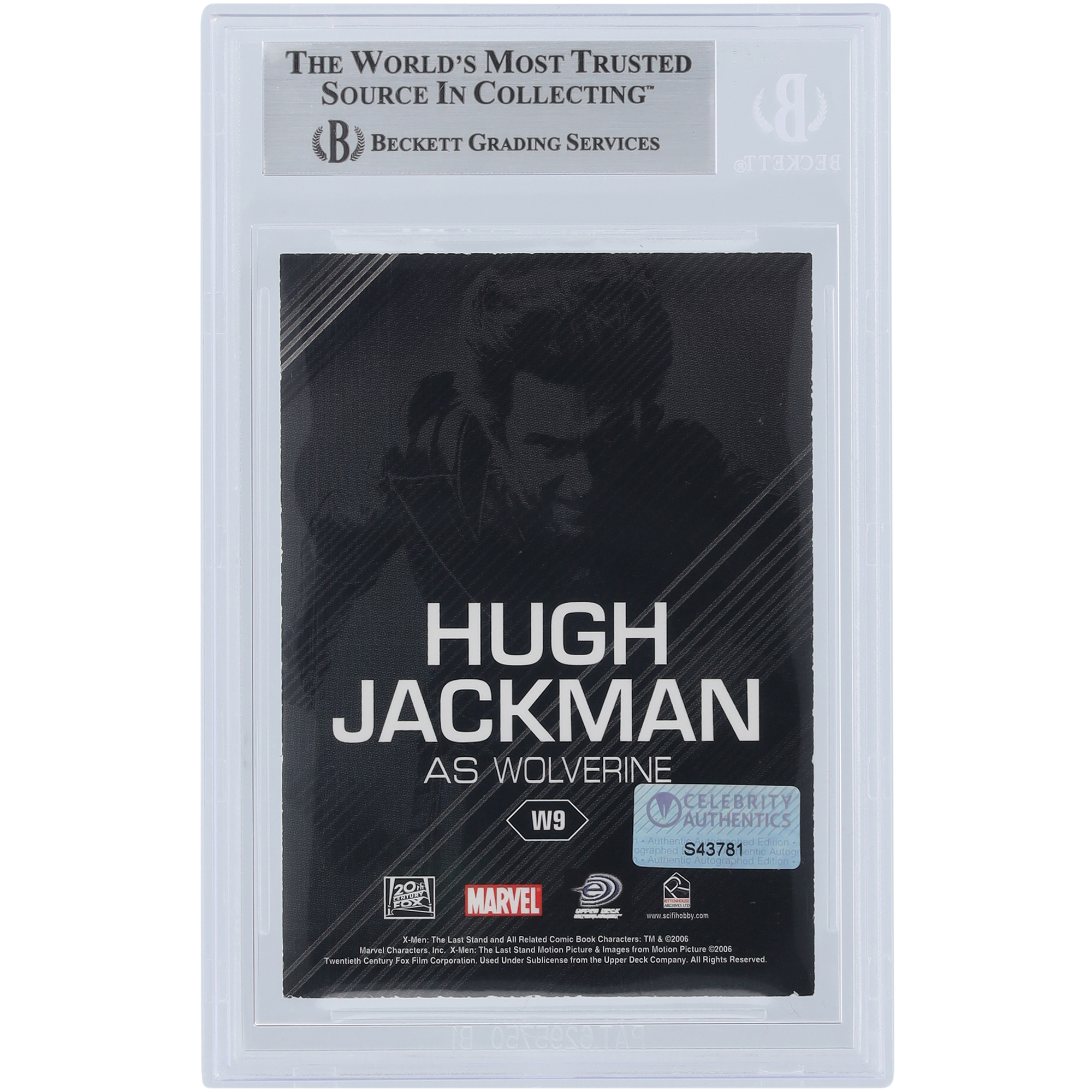 Hugh Jackman X-Men Autographed 2006 The Last Stand #W9 Beckett Fanatics Witnessed Authenticated Card - Image 5