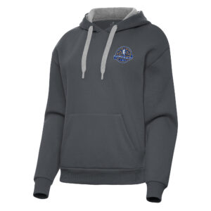 Women's Antigua Charcoal 2025 NBA All-Star Game Victory Pullover Hoodie