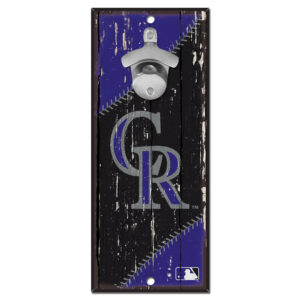 WinCraft Colorado Rockies 5" x 11" Bottle Opener Wood Sign