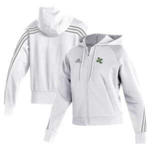 Women's adidas  White New Jersey City Gothic Knights Fashion Full-Zip Hoodie