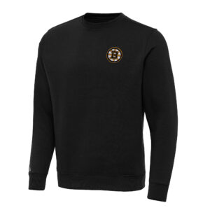 Men's Antigua Black Boston Bruins Big & Tall Victory Pullover Sweatshirt