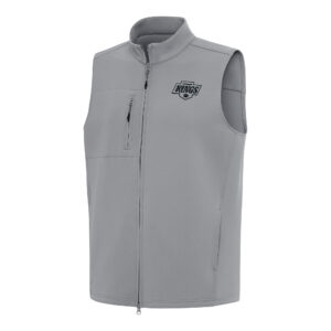 Men's Antigua Gray Los Angeles Kings Demand Full-Zip Vest