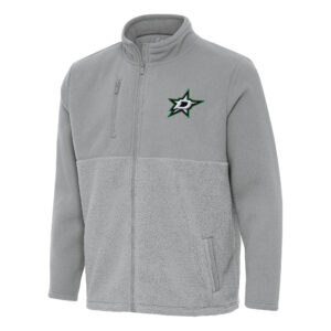 Men's Antigua Gray Dallas Stars Daily Fused Full-Zip Jacket